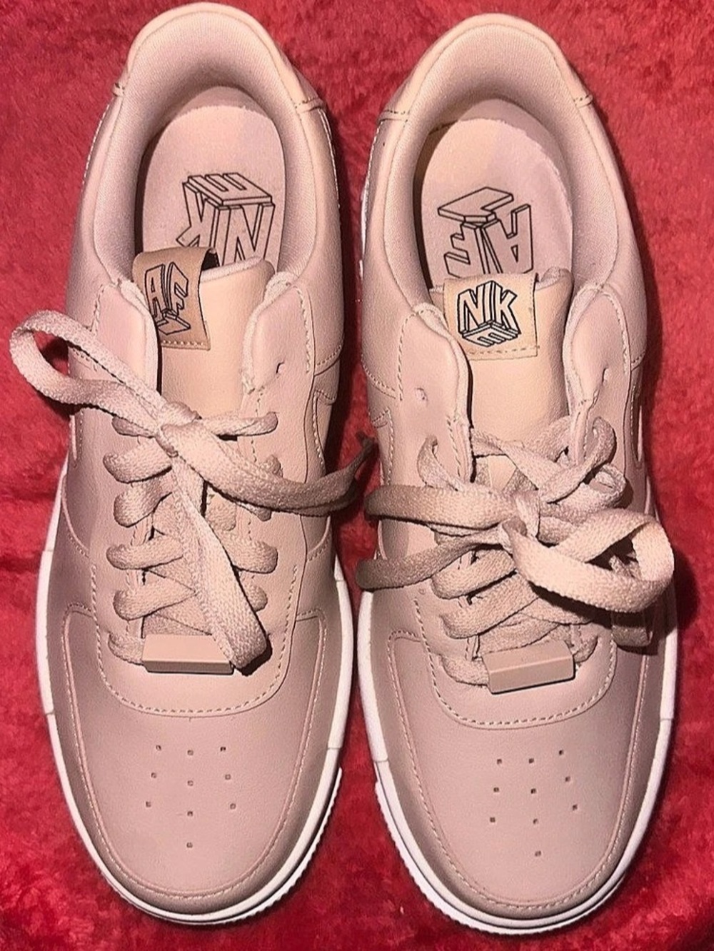 Nike Air Force 1 Pixel Particle Beige Pink Sneakers